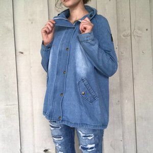 Ming Ren oversized jean jacket
